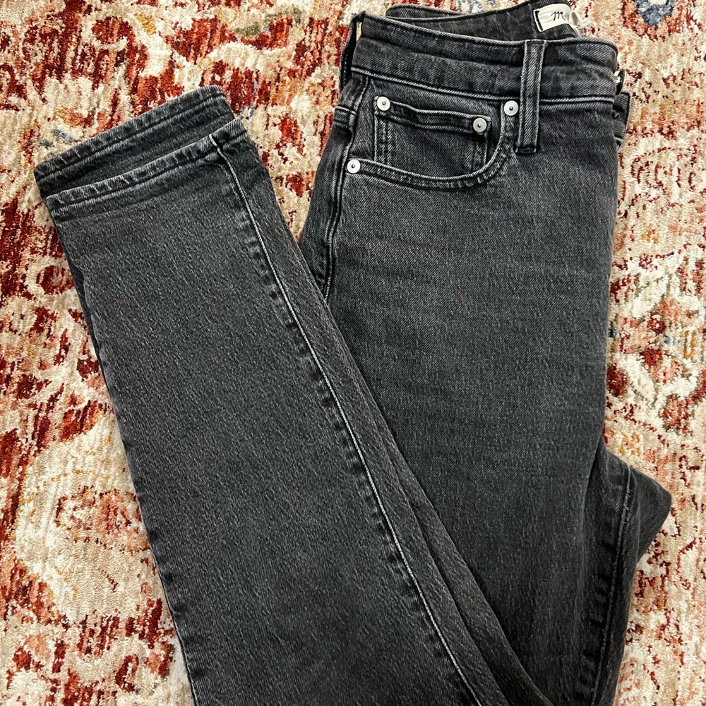 Madewell Perfect Highrise Vintage Jeans - washed black, 24